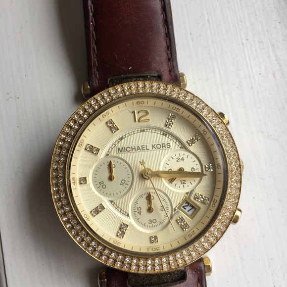 Michael Kors MK2249 Women\'s Parker Leather Band